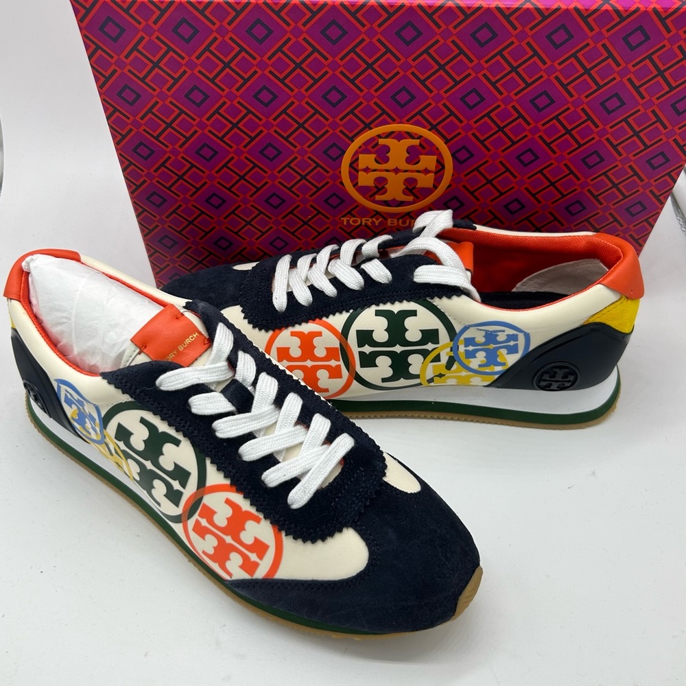 Tory Burch hunk multicolored NEW. Size 8